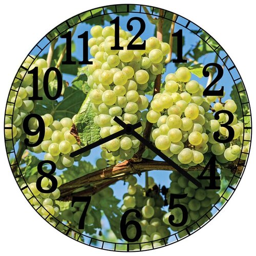 фото Svs настенные часы svs 3001312 kitchen виноград
