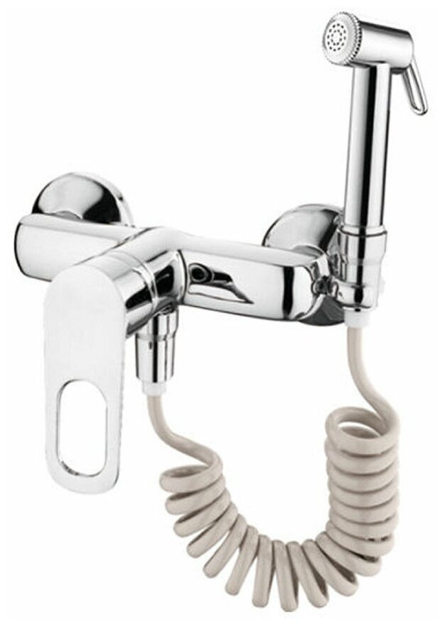 Настенный смеситель для унитаза (туалета) с гигиеническим душем (лейкой) Zerix L5249 (латунь)