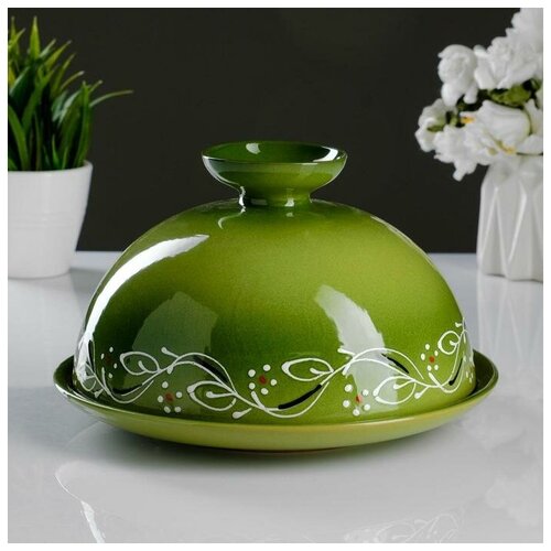 Блинница - хлебница Застолье зеленый 24х15см 6754043 1578₽