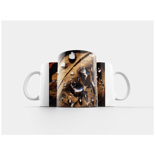 фото Кружка "лист, капля воды, природа" 320 мл lotsprints