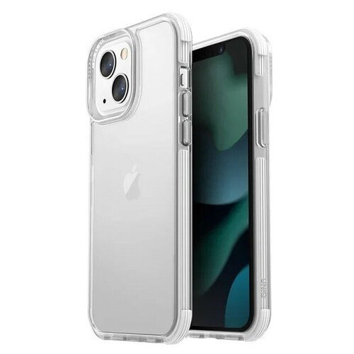 фото Чехол uniq combat для iphone 13, цвет прозрачный/белый (ip6.1hyb(2021)-comwht)