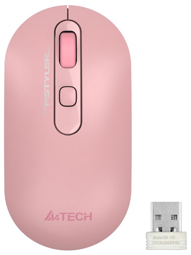 Мышь A4Tech Fstyler Fg20s розовый .