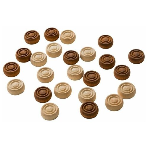 Шашки деревянные (в пакете) без доски (арт. Ш-6)