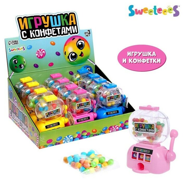 Игрушка с конфетками «Игровой автомат» микс WOW Candy