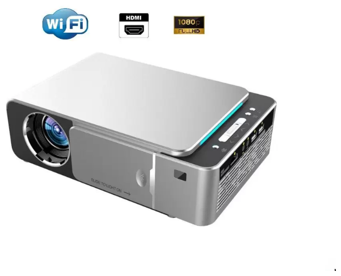 Проектор мультимедийный Unic T6 Wi Fi Android / Портативный светодиодный видеопроектор Full HD 1080 LED 2600 Lm / Домашний кинопроектор для фильмов