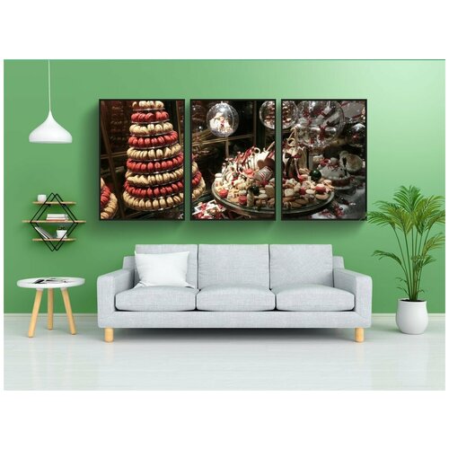 фото Набор модулных постеров для интерьера "копенгаген, дания, пекарня" 60x90 см. в тубусе, без рамки lotsprints