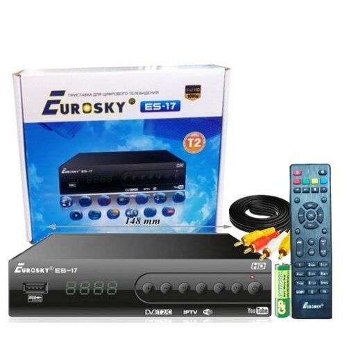 Тюнер DVB-T2 Eurosky ES-17 (IPTV)