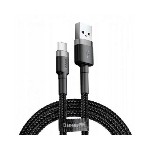 Кабель Baseus cafule Cable USB - USB Type-C CATKLF-UG1 3 м серый