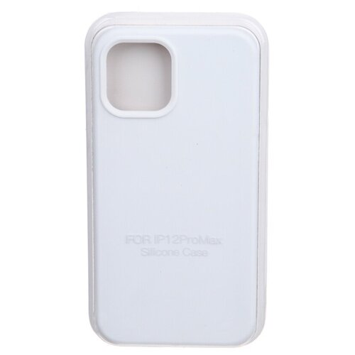 фото Чехол krutoff для apple iphone 12 pro max silicone white 11151