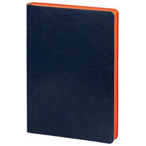 Ежедневник Slip, недатированный, синий с оранжевым