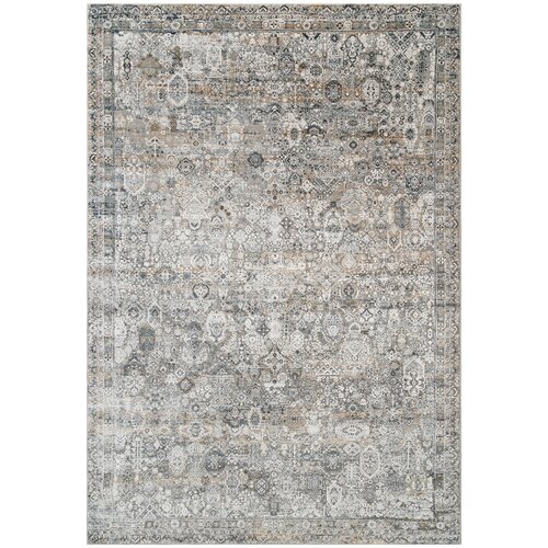 Ковер на пол 2,4 на 3,4 м в спальню, гостиную, серый Timeless Milat MT2755-M37