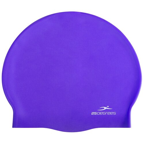 фото Шапочка для плавания nuance purple, силикон 25degrees