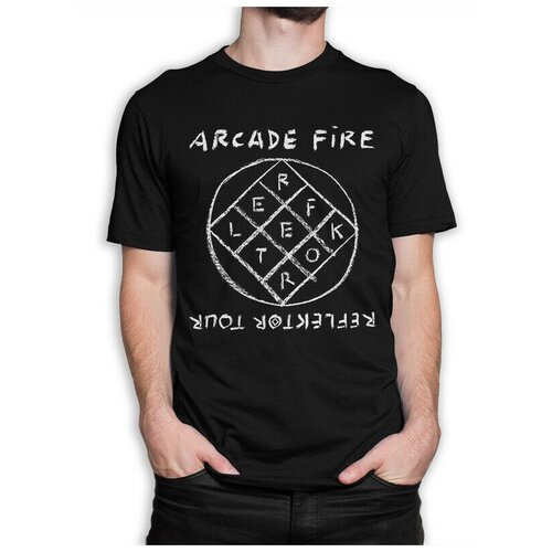 Футболка Design Heroes Arcade Fire - Reflektor Tour Мужская Белая S