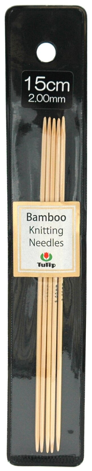 Спицы чулочные Bamboo 2мм/15см, Tulip, KND060200