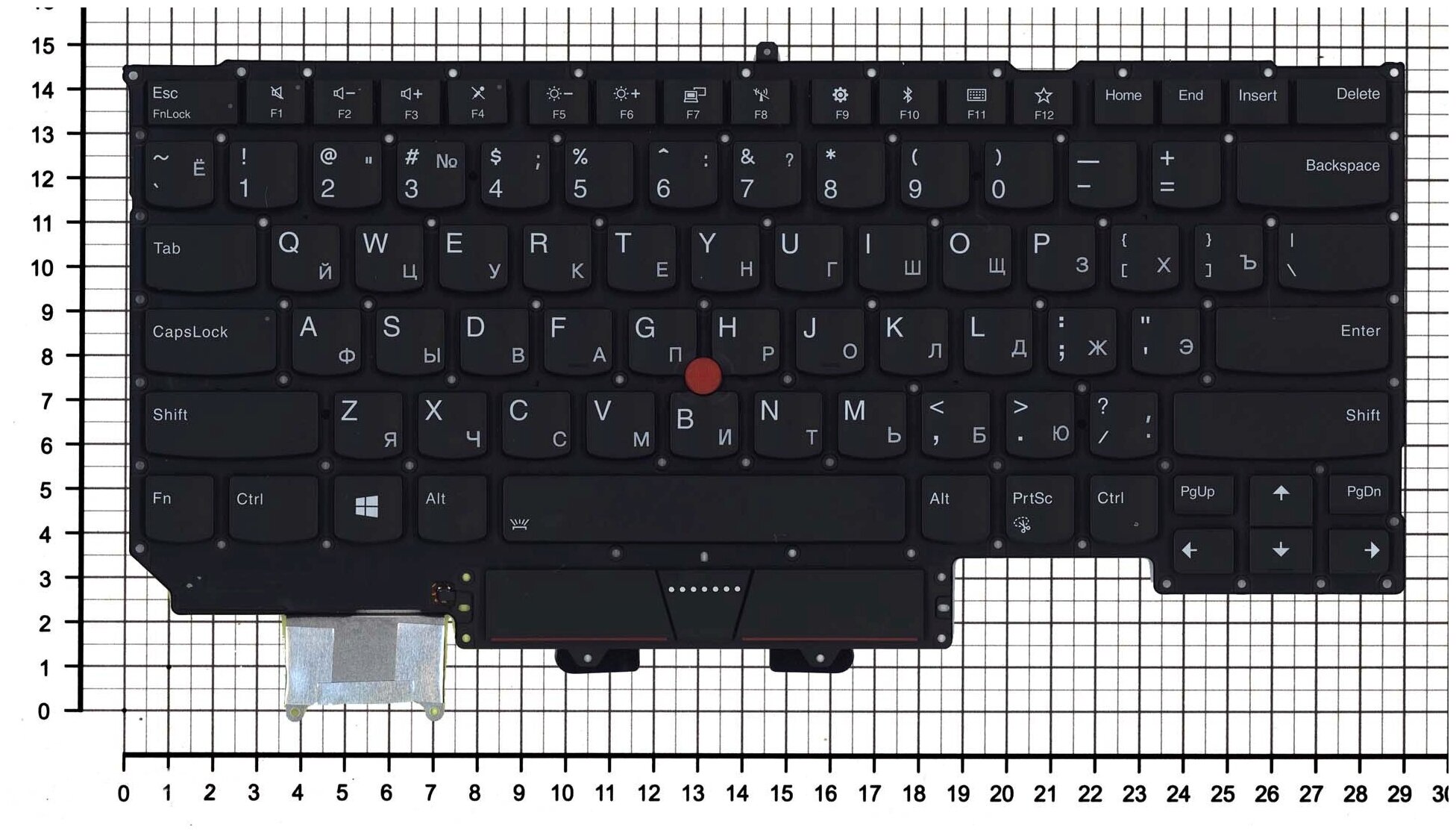 Клавиатура keyboard SN20P38706 для ноутбука Lenovo ThinkPad X1 Carbon Gen 5th 2017 6th 2018 черная с подсветкой