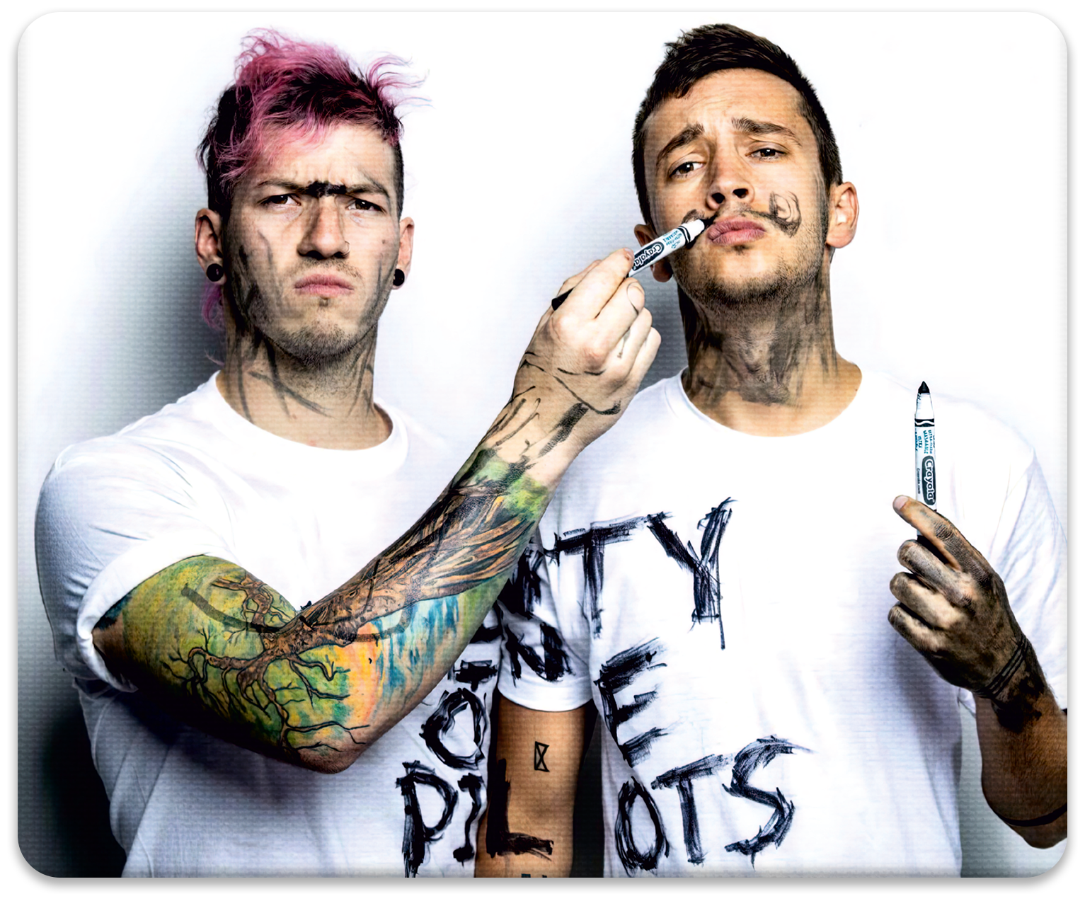 Коврик для мышки "Twenty One Pilots 1" Ru-print / Игровой коврик для мышки