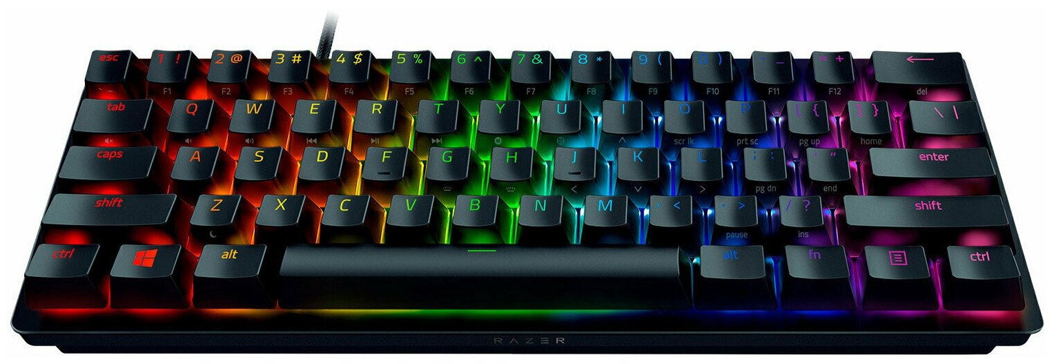 Игровая клавиатура Razer Huntsman Mini (Black) русские буквы, оптические переключатели Red Switch (RZ03-03390200-R3M1)