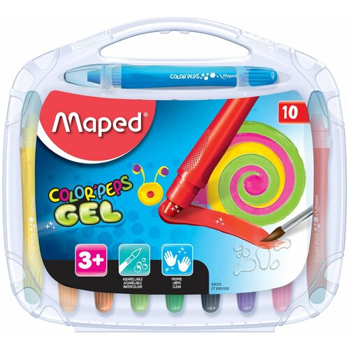 Мелки цветные гелевые Maped Color'Peps Gel 10 цветов