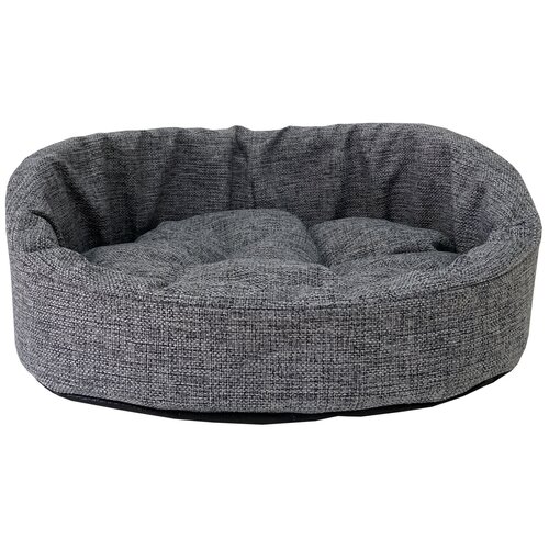 Диванчик HOMEPET Жаккард Wool №3 для домашних животных, серый 57 см х 45 см х 17 см