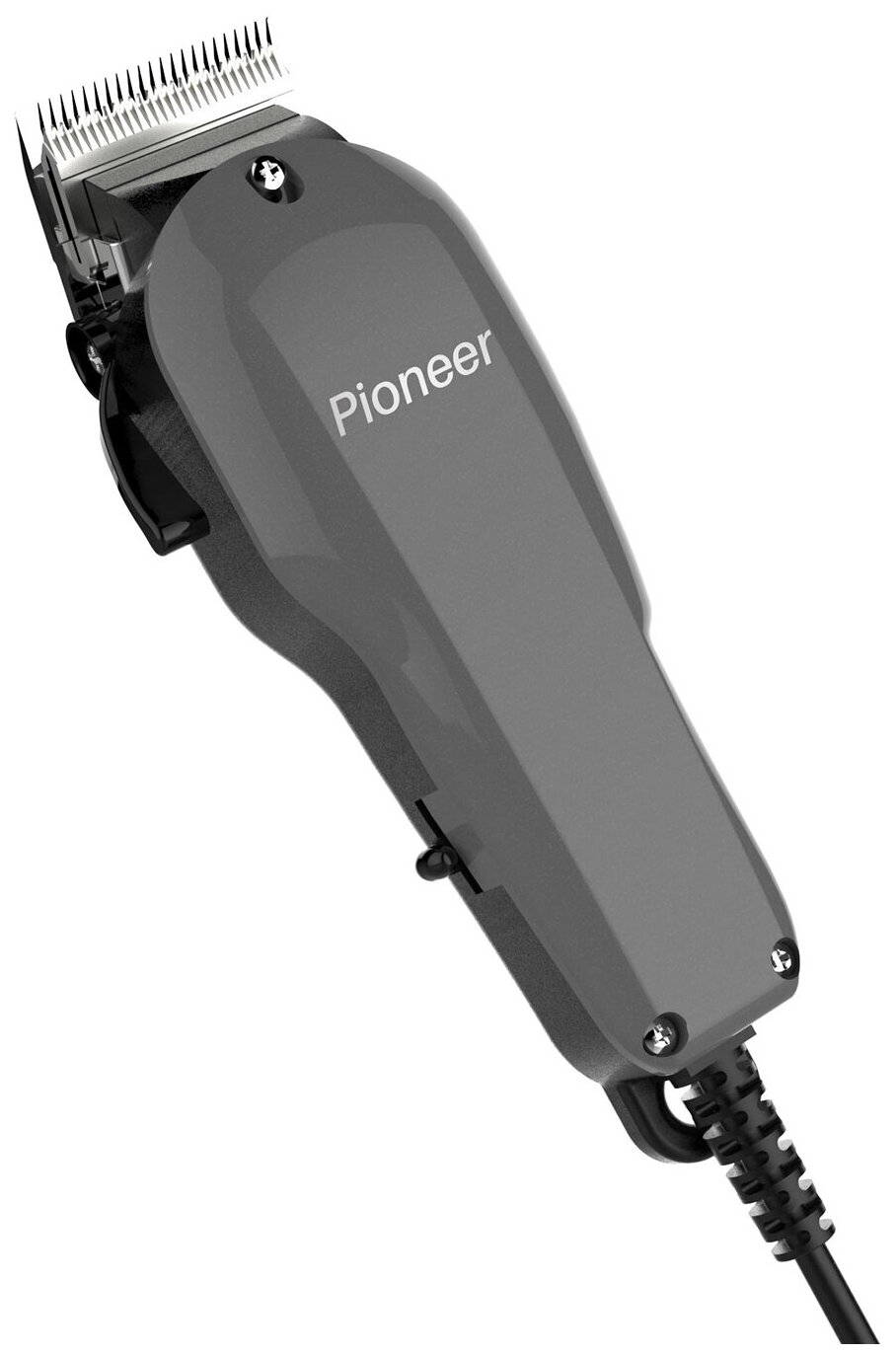 "Машинка для стрижки Pioneer сетевая, стальные лезвия, 4 сменные насадки 3 мм, 6 мм, 9 мм, 12 мм, регулировка длины стрижки и мощности, 10 Вт" - фотография № 1