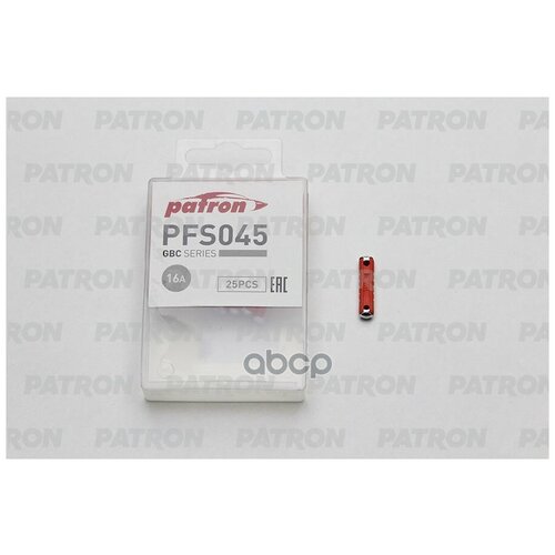 Предохранитель Пласт. Коробка 25шт Gbc Fuse 16a Красный 6x25mm PATRON арт. PFS045 предохранитель пласт коробка 25шт gbc fuse 5a желтый 6x25mm patron арт pfs043