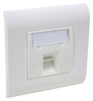 Модуль Molex PowerCat DataGate 45х45 MLG-00024-02 информ. RJ45 кат.6 UTP бел.