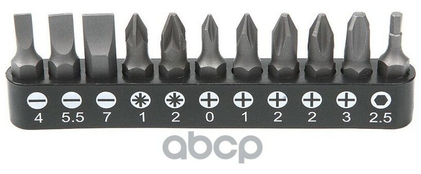 фото Набор Бит 1/4 25 Мм На Держателе Sl Ph Pz Hex Licota арт. alk-8009-bit1-ck