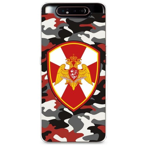 фото Силиконовый чехол "росгвардия красный камуфляж" на samsung galaxy a80 / самсунг гэлакси a80 case place