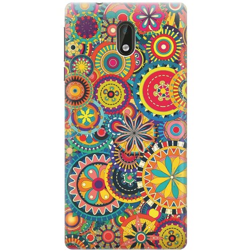 фото Re:pa накладка transparent для nokia 3 с принтом "яркий узор"