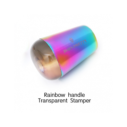 Штамп для стемпинга BORN PRETTY Rainbow Handle Transparent круглый силиконовый штамп для украшения ногтей прозрачный стемпер для ногтей