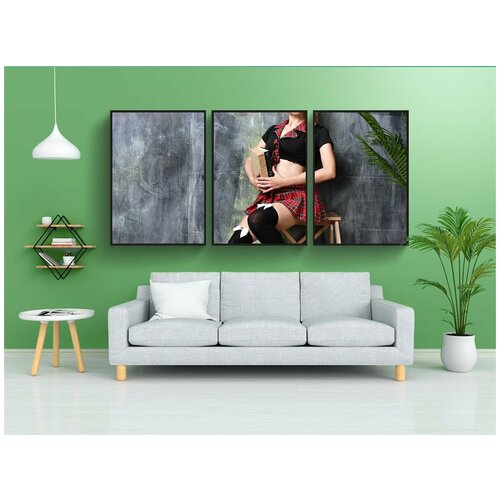 фото Набор модулных постеров для интерьера "колледж, сессия, библиотекарь" 60x90 см. в тубусе, без рамки lotsprints