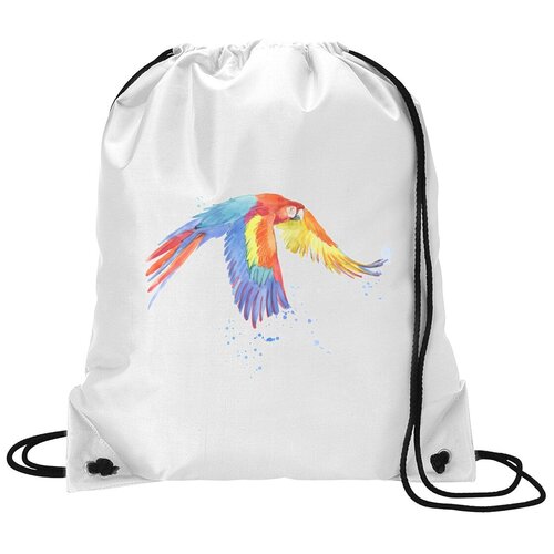 фото Сумка для обуви coolpodarok краски. яркий попугай