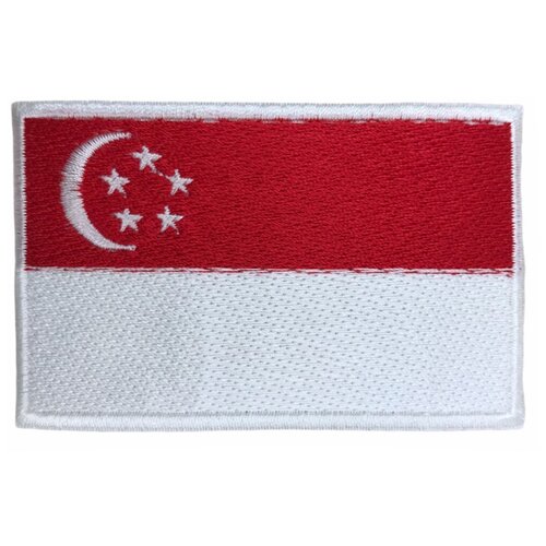 Нашивка флаг Сингапур аппликация флаг мавритания