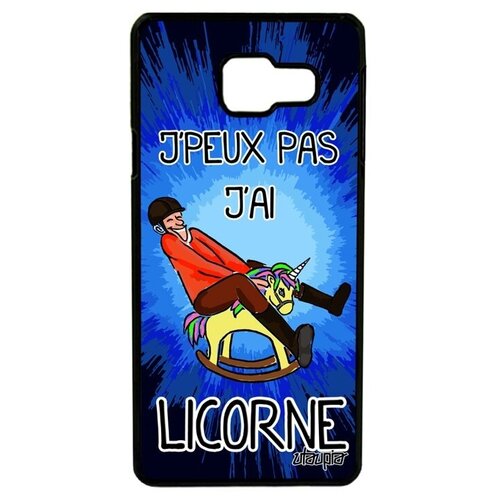 фото Красивый чехол на телефон // samsung galaxy a3 2016 // "не могу - у меня единорог!" картинка юмор, utaupia, синий