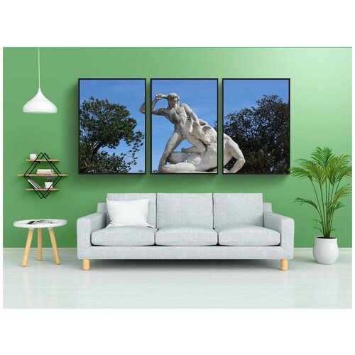 фото Набор модулных постеров для интерьера "статуя, тесей, минотавр" 60x90 см. в тубусе, без рамки lotsprints
