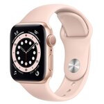 Apple Watch Series 6 GPS 40мм корпус из алюминия розовый + ремешок розовый - изображение