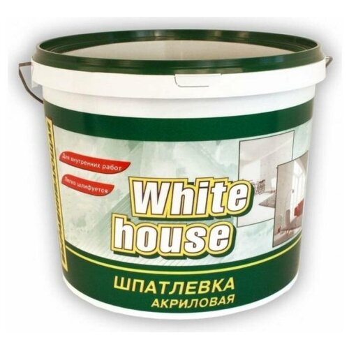 Шпатлевка White House акриловая финишная (выравнивающая; 18 кг) 14757 mg шпатлевка акриловая выравнивающая 1 2 кг