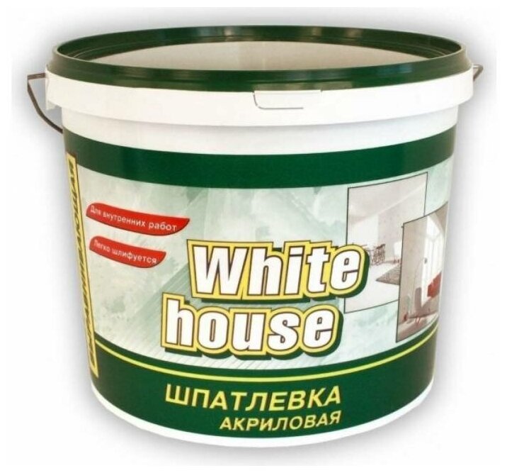 Шпатлевка акриловая финишная (выравнивающая) White House 18 кг - фотография № 1
