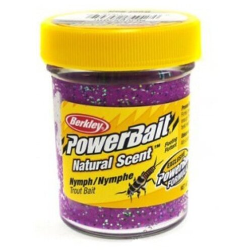 Насадка Berkley PowerBait Natural Scent Glitter Trout Bait, 50 г, 50 мл, nymph glitter