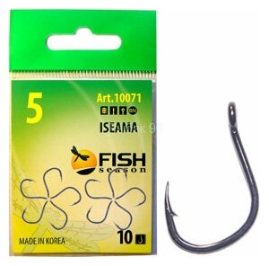 Крючок FISH SEASON Iseama-ring №4 BN 10шт 10071-04F