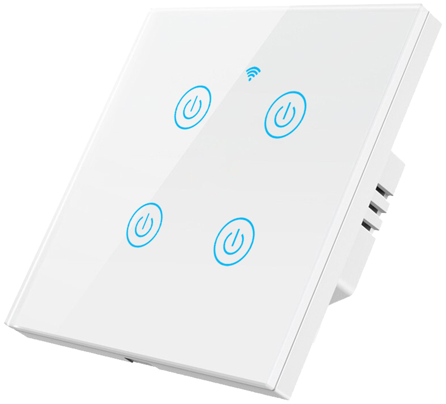 Умный выключатель ROXIMO сенсорный, четыре кнопки, белый, SWSEN01-4W - фотография № 6