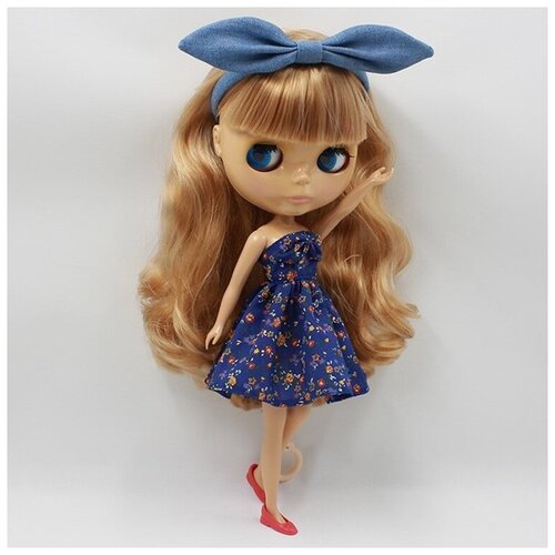 фото Blythe blythe кукла блайз (blythe) в цветочном платье, длинные волосы