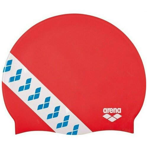 фото Шапочка для плавания arena team stripe cap , арт.001463477, красный, силикон