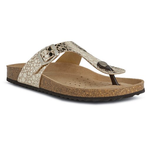 фото Туфли летние открытые geox для женщин d brionia цвет золотистый, размер 38