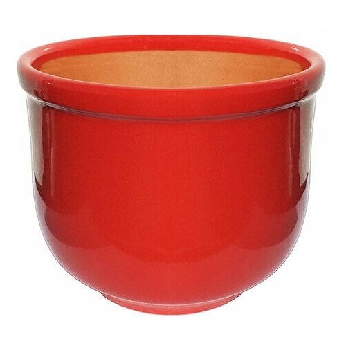 фото Набор горшоков керамических красных 1л - 8 шт без марки