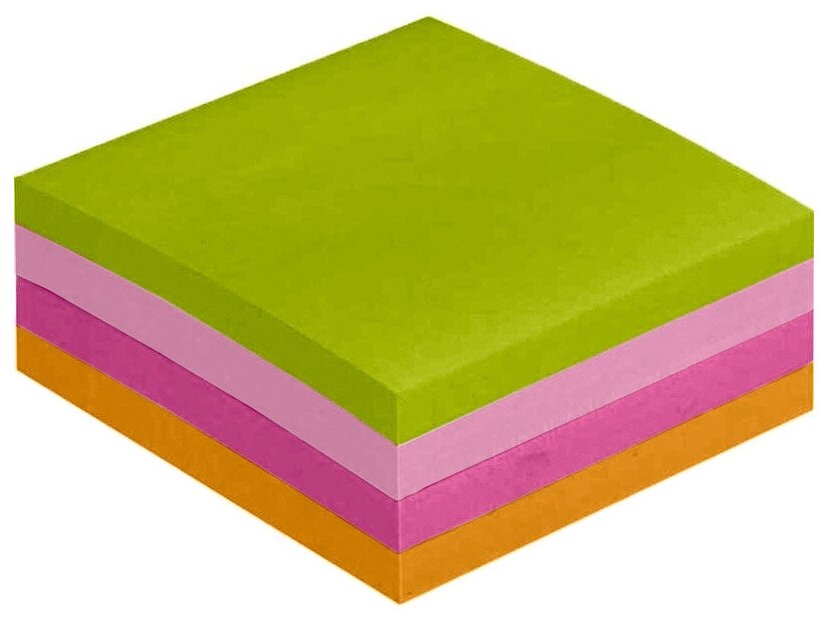 Стикеры Attache Selection куб 51х51, неон-1 4 цвета 400 л