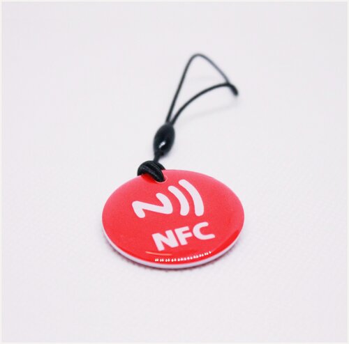 Изображение товара Метка NFC NTAG213 эпоксидная. Для автоматизации, умный дом, электронная визитка НФС. Цвет красный
