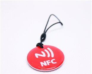 Метка NFC NTAG213 эпоксидная. Для автоматизации, умный дом, электронная визитка НФС. Цвет красный