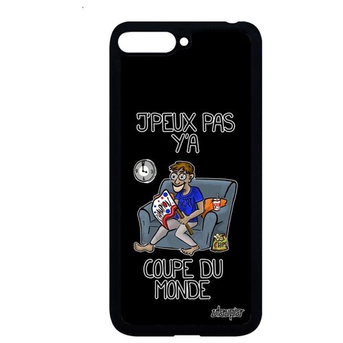 фото Модный чехол на телефон // huawei y6 2018 // "не могу - кубок мира!" повод юмор, utaupia, черный