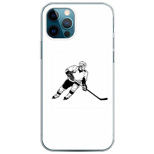 фото Силиконовый чехол "хобби хоккей" на apple iphone 12 pro / айфон 12 про case place